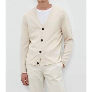 NEW MASSIMO ALBA freddie cashmere cardigan in magnolia